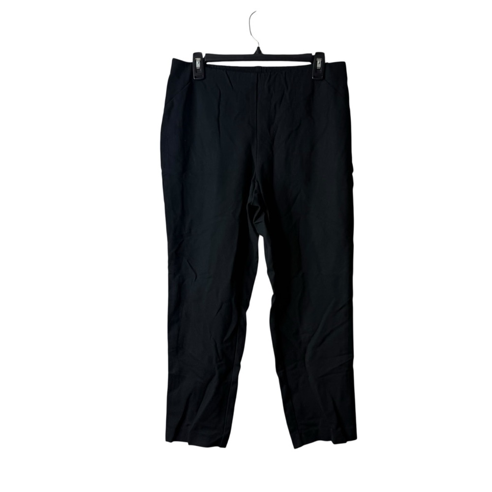 J Jill Black Pull On Ponte Knit Slim Leg Pants